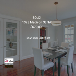 What Sold This Spring - 1323 Madison St NW